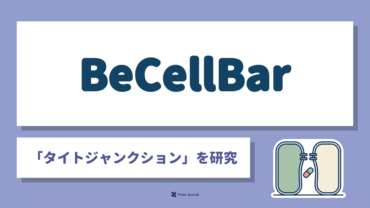 BeCellBar「タイトジャンクション」を研究｜細胞のすきまを描いたイラスト