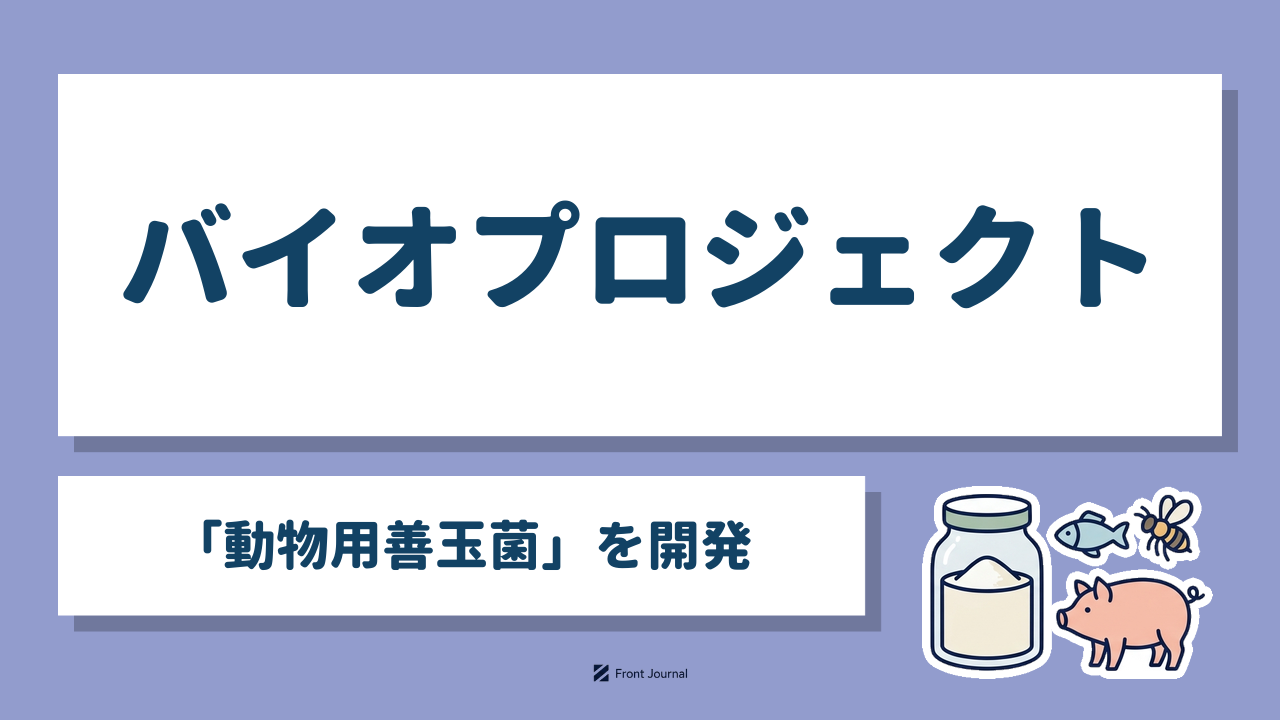 バイオプロジェクト「動物用善玉菌」を開発