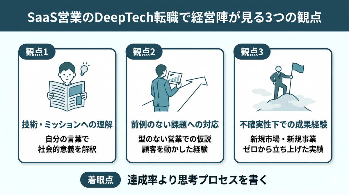 DeepTechの経営陣が職務経歴書で見る3つのポイント