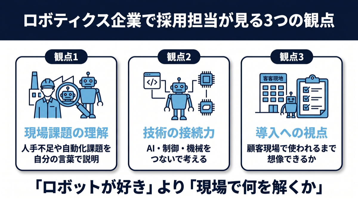 ロボティクス企業の採用担当者が面接で問う視点：現場課題への理解