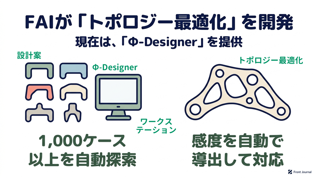 FAIが「トポロジー最適化」を開発