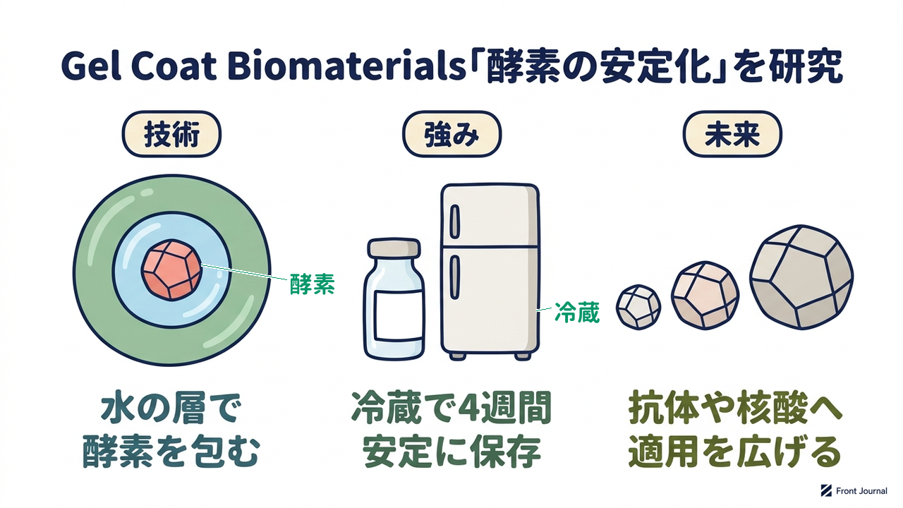 Gel Coat Biomaterials「酵素の安定化」を研究