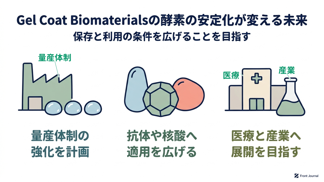 Gel Coat Biomaterialsの酵素の安定化が変える未来