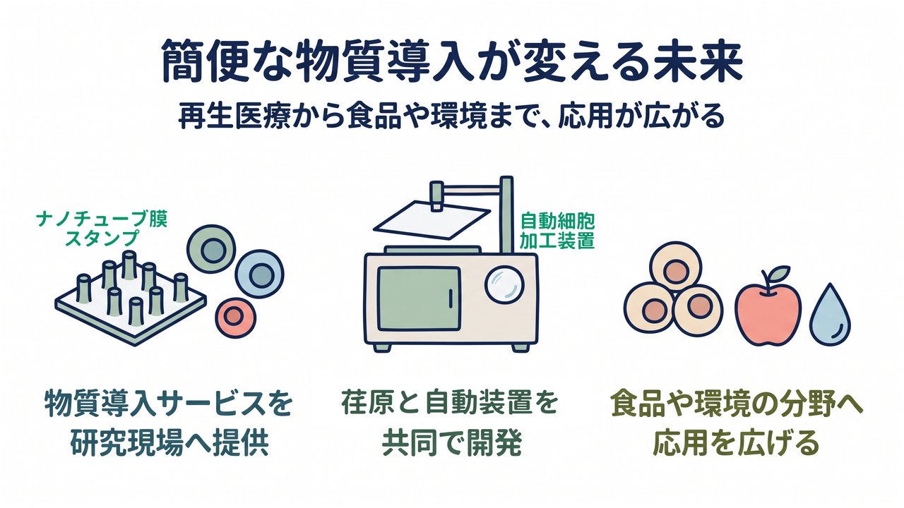 簡便な物質導入が変える未来|物質導入サービスを研究現場へ提供/荏原と自動装置を共同で開発/食品や環境の分野へ応用を広げる
