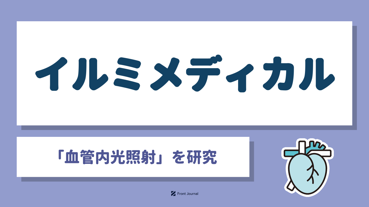 イルミメディカル「血管内光照射」を研究｜心臓と血管を描いたイラスト