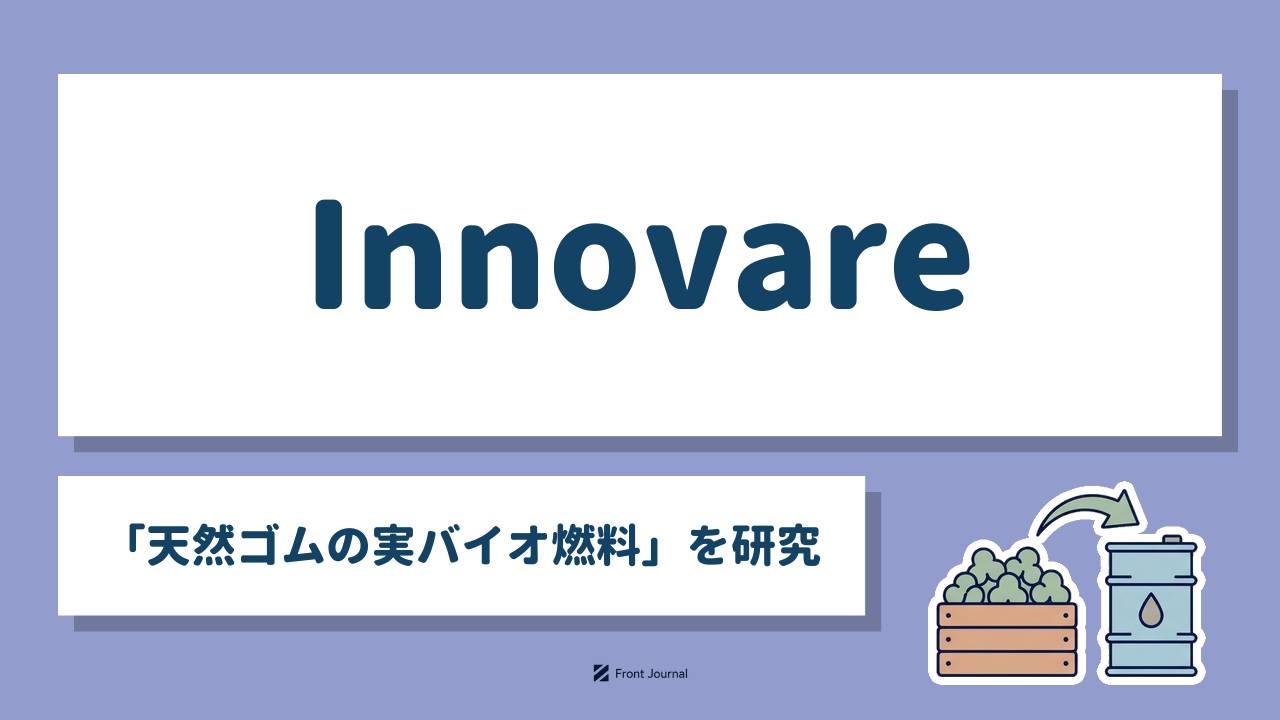 Innovare「天然ゴムの実バイオ燃料」を研究