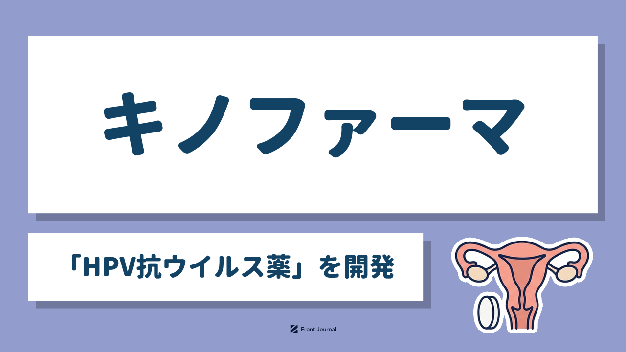 キノファーマ「HPV抗ウイルス薬」を開発