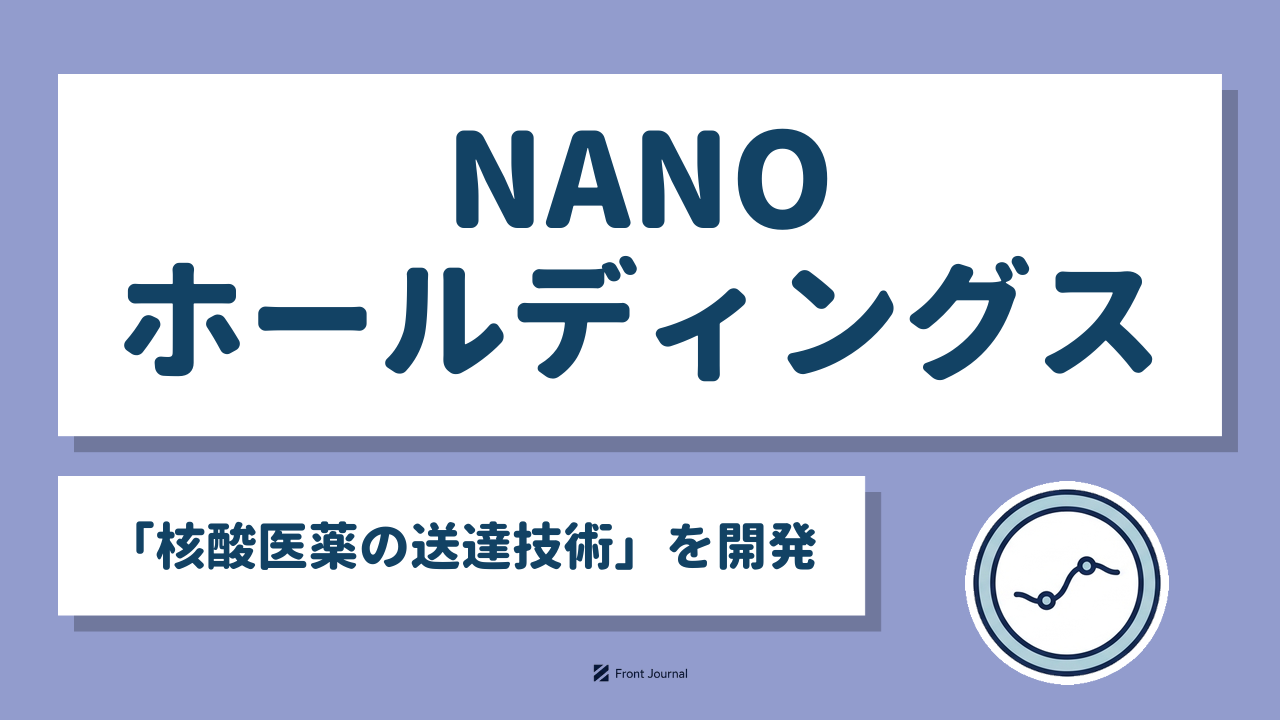 NANOホールディングス「核酸医薬の送達技術」を開発