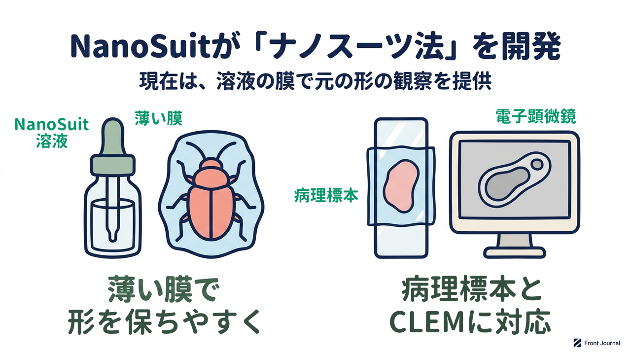 NanoSuitが「ナノスーツ法」を開発