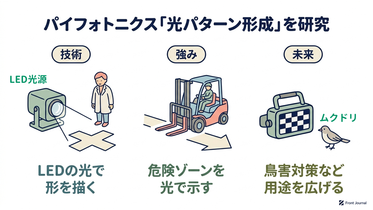 パイフォトニクス「光パターン形成」を研究