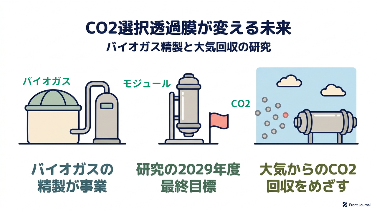 CO2選択透過膜が変える未来