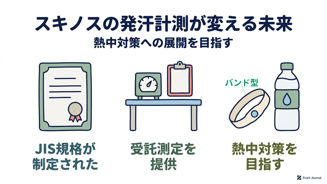 スキノスの発汗計測が変える未来