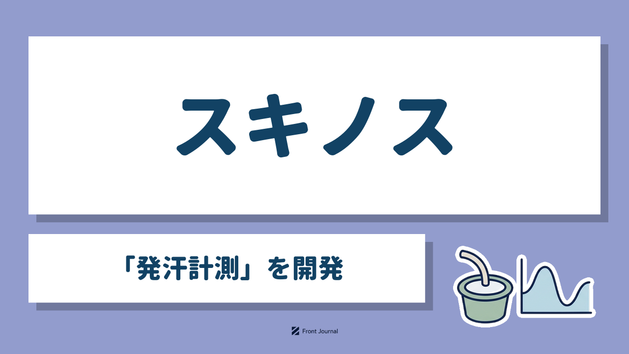 スキノス「発汗計測」を開発