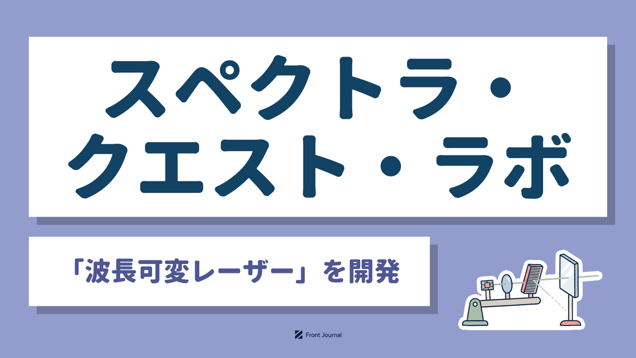 スペクトラ・クエスト・ラボ｜千葉大学発の「波長可変レーザー」で分光計測の光源を開発するディープテック企業